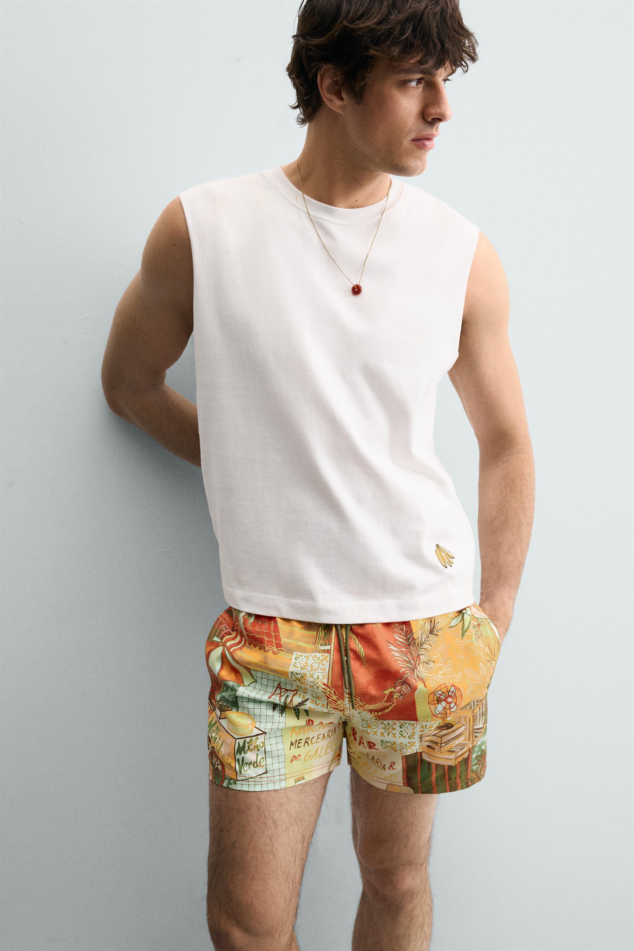 STREET PRINT SWIM TRUNKS